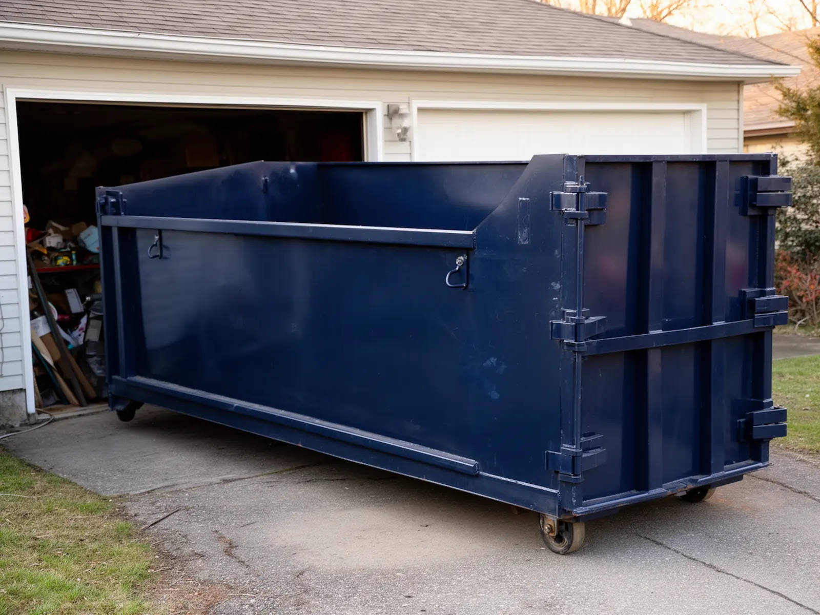 Roll-off dumpster from Benson & McCann Dumpster Rental in Alpharetta, GA